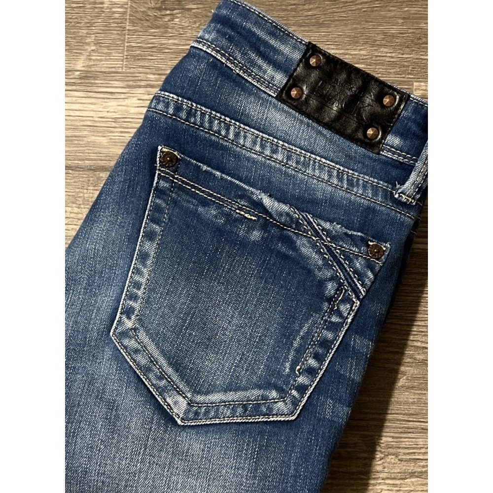 Buckle Black Fit No. 53 Skinny Stretch Low Rise Distressed Jean SZ 24x31 (26x31)